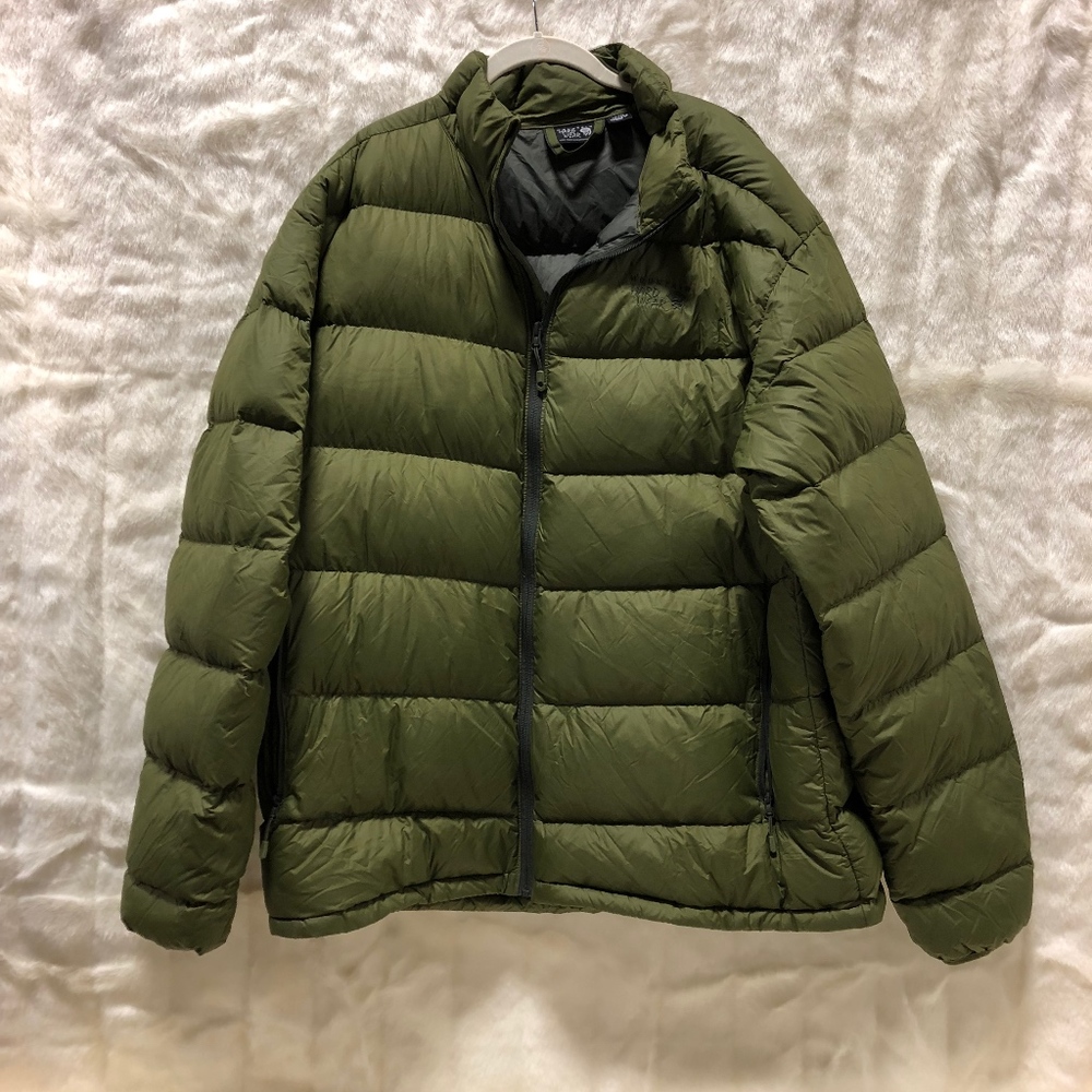 Mens XXL Mountain Hardwear Duck Down Jacket Green